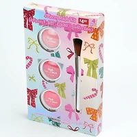 Ensemble de 4 pinceaux pour fard à joues et poudre de maquillage, pour adulte