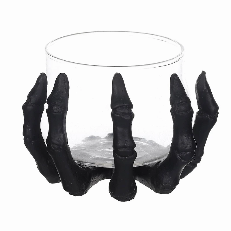 Porte-bougies en os sur le thème d’Halloween pour les décorations d’intérieur d’Halloween 10.1cm