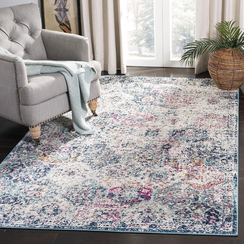SAFAVIEH Madison Judith Geometric Floral Area Rug