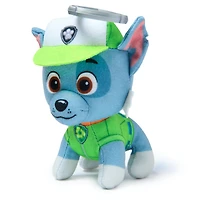 PAW Patrol: Rescue Wheels, 4-Inch Rocky Plush Toy, Miniature Stuffed Animals with Keychain Clip, Kids Toys for Boys and Girls 3+