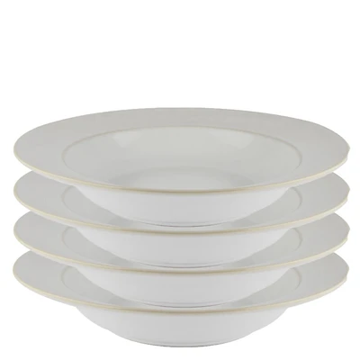 Mesa Ceramics Rondo Assiette à pâtes en grès 29 cm Ensemble de 4