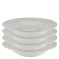 Mesa Ceramics Rondo Assiette à pâtes en grès 29 cm Ensemble de 4