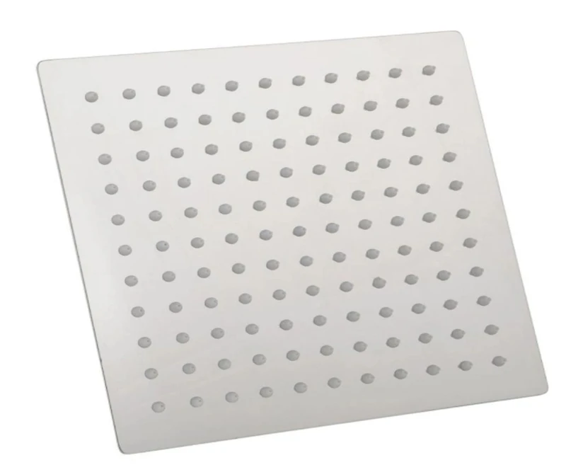 DROP Bath and Kitchen Pomme de douche pluie carrée 10" x 10" en couleur chrome