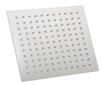 DROP Bath and Kitchen Pomme de douche pluie carrée 10" x 10" en couleur chrome