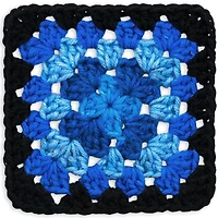 Red Heart® All In One Granny Square™ #4 Worsted (Medium) Acrylic Yarn 8.8oz/250g 417 Yards, Designed to crochet 5 granny squares in 1 ball.