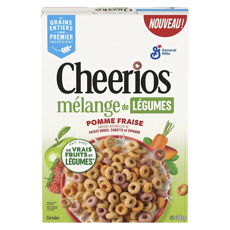 Cheerios Melanges de Legumes Pomme Fraise , 300g 300 g