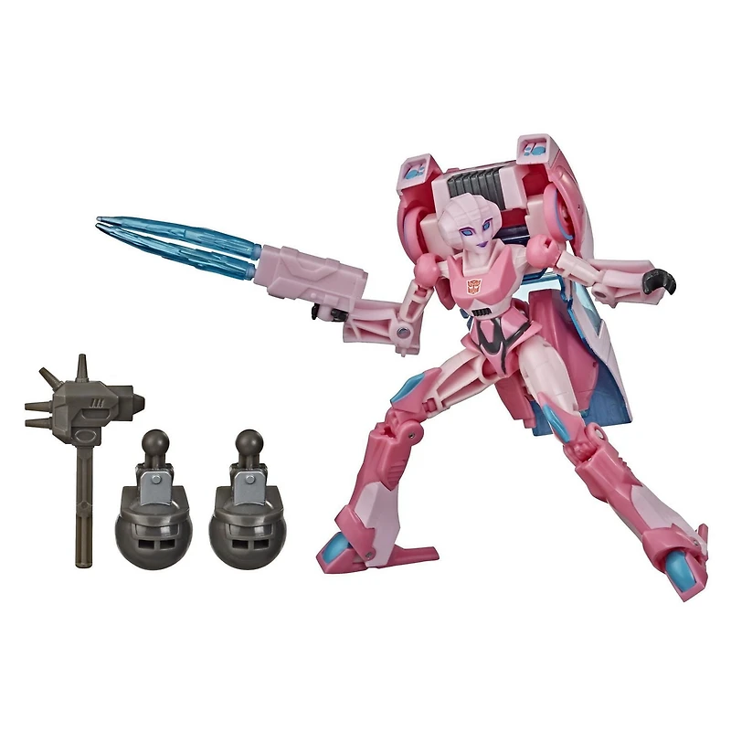 Transformers Bumblebee Cyberverse Adventures Deluxe Class Arcee Action Figure Toy, Build-A-Figure Part, For Ages 6 and Up, 5-inch