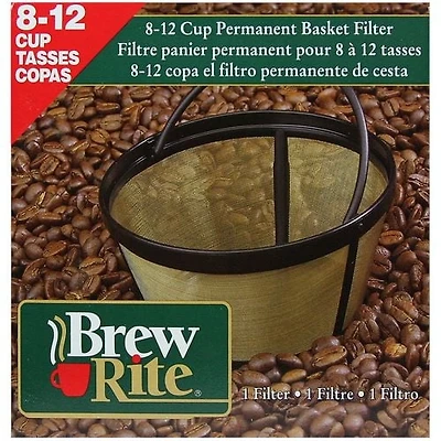 Brew Rite 8-12 Cup Permanent Basket Filter