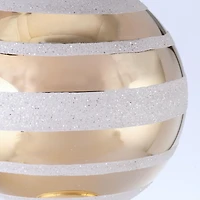 Holiday Time 24-inch Jumbo Shatterproof Finial Christmas Ornament, Gold/White