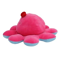 WAY TO CELEBTATE VALENTINE 13.5" REVERSIBLE PLUSH OCTOPUS-BLUE/PINK