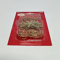 HOLIDAY TIME 10CT GOLD METAL SNOWFLAKE HOOK ORNAMENT