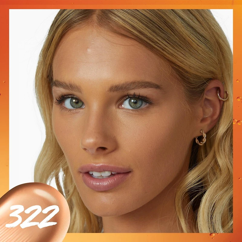 Maybelline Super Stay teinté jusqu’à 24 h avec vitamine C*, 30 ml d’aspect naturel