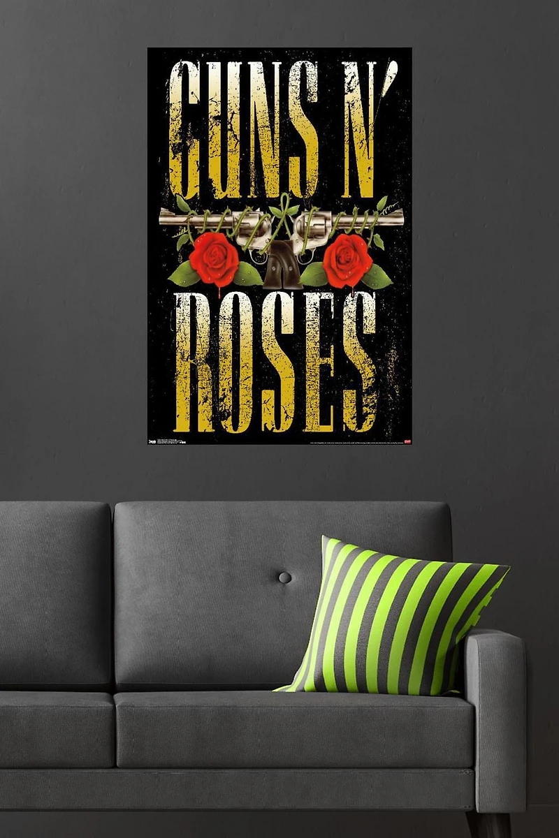 Guns N' Roses - Stacked Logo Wall Poster, 22.375" x 34"