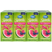 Great Value Éclat - Baies et Melon d'eau 8x200ml