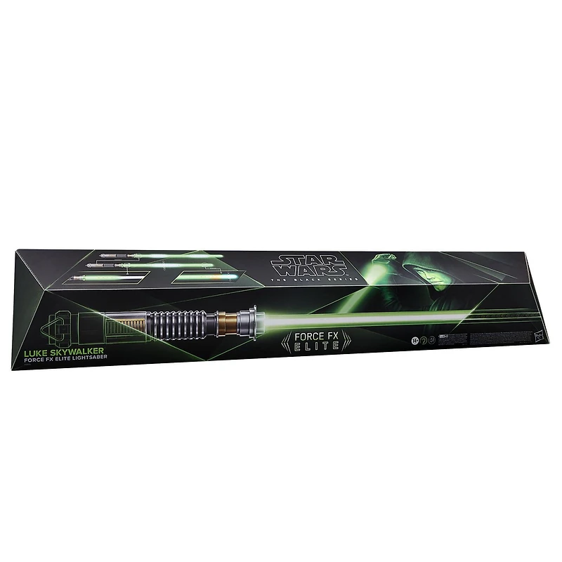Star Wars The Black Series Luke Skywalker Force FX Elite Electronic Lightsaber with Advanced LED and Sound Effects, Adult Roleplay Item