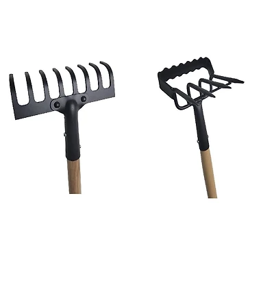 Farm Tuff 8 Tine Rake & Grubber garden tool set