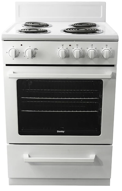 Danby DERM240WC Cuisinière électrique de 24 po de largeur en Blanc