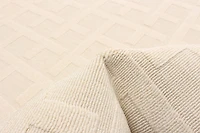 ECARPET Indoor/Outdoor for Balcony, Patio and Garden Villa Ivory Rug