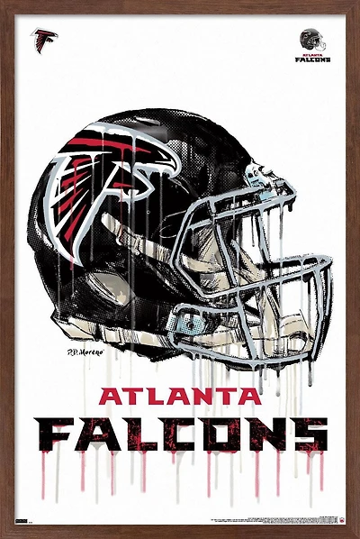 NFL Atlanta Falcons - Drip Helmet 20 Wall Poster