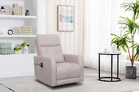 Topline Home Furnishings Power Lift Recliner with Adjustable Headrest