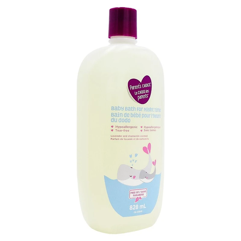 Parent's Choice Baby Night Time Bath, 828 ml, Night Time Bath