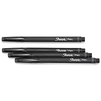 Sharpie Felt Tip Pens, Fine Point (0.4 mm), Black Ink, 4 Count