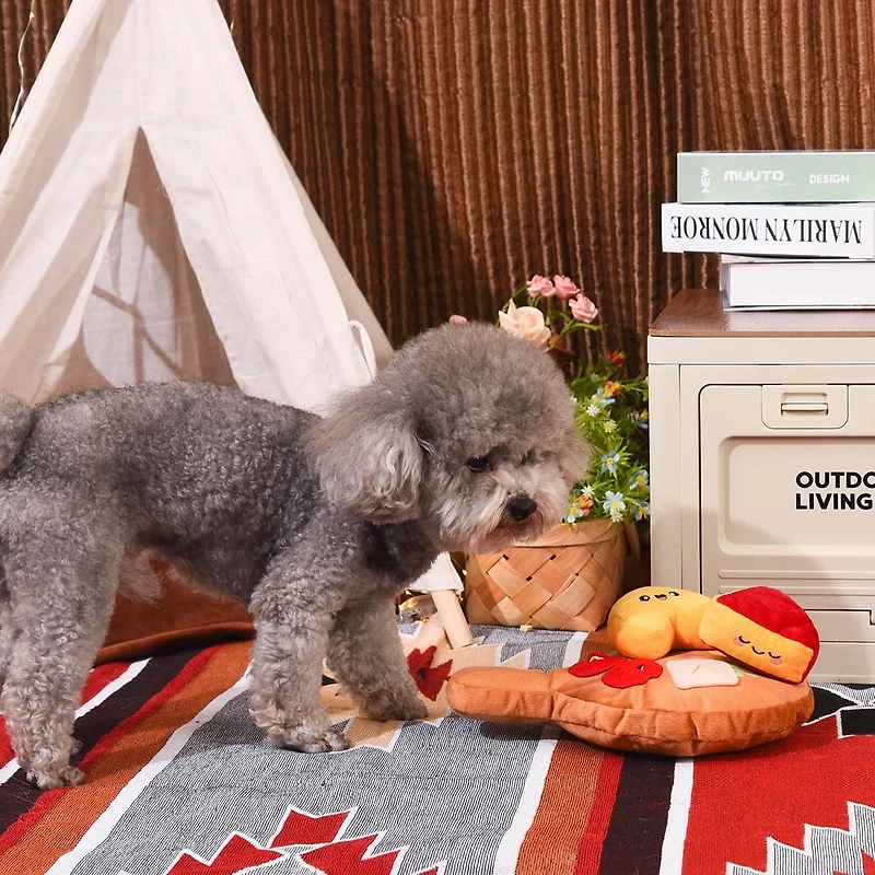 Hugsmart Cheese Board Dog Plush Toy