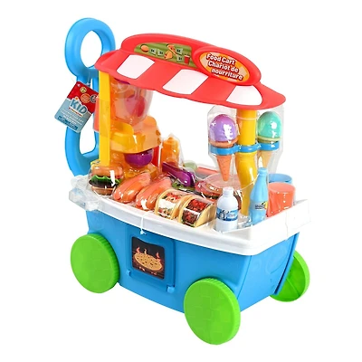 Kid Connection Gourmet Food Cart, Realistic lights, sounds