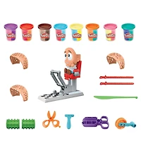Play-Doh, salon de coiffure Coiffeur créatif, jeu créatif pour enfants à partir de 3 ans, 8 pots de 56 g de Play-Doh tricolore atoxique À partir de 3 ans