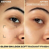 Hard Candy Glow On Lock Water-based Illuminating 12-Hour Hold Face Primer with Vitamin C, 1.52 fluid ounces