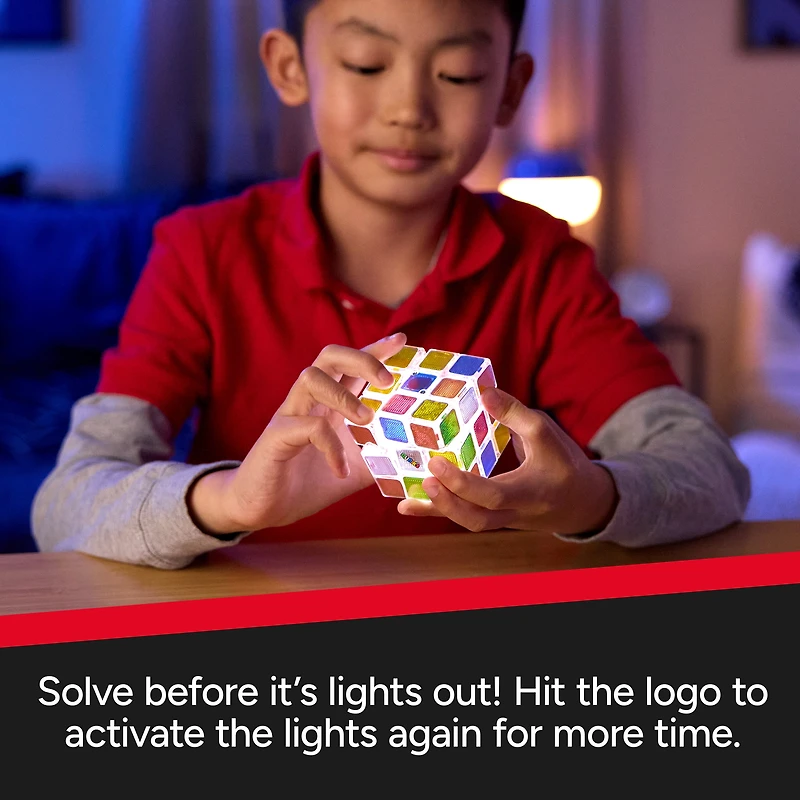 Rubik’s Cube, Pulse Cube, Light-Up Brain Teaser Puzzle for Adults & Speedy Solvers, Solve the Puzzle Before the Lights Turn Off Problem-Solving Challenging Brain Teaser Fidget Toy for Kids Ages 8 & Up