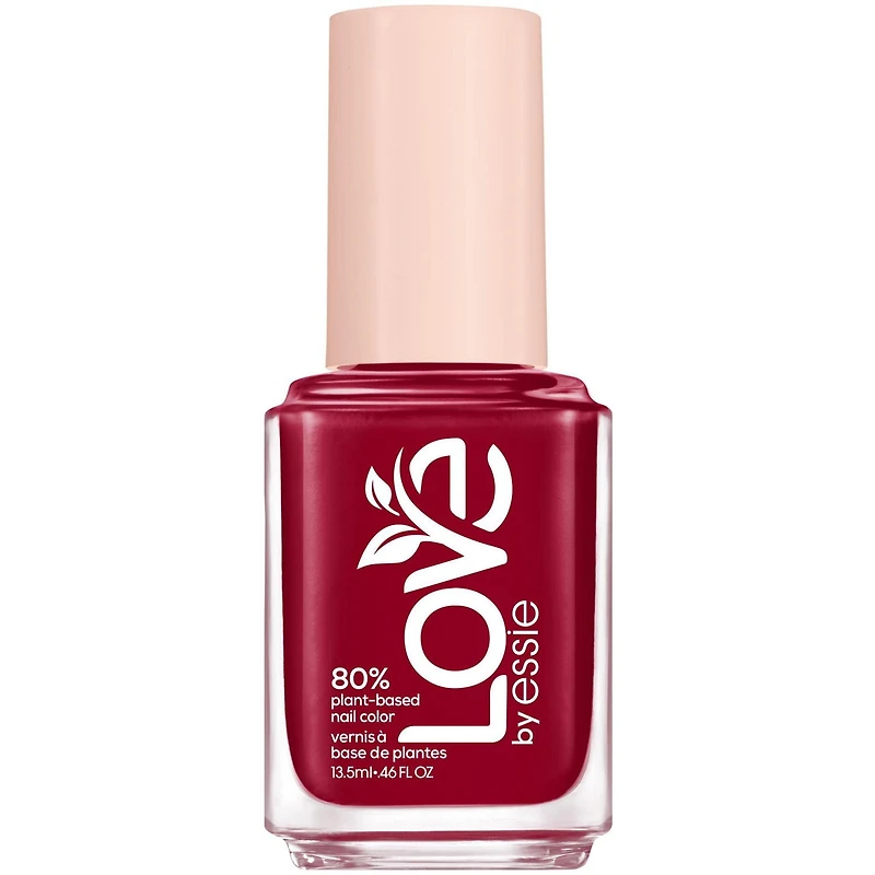 essie plant-based vegan nail polish, creamy finish, 8-free, playing in paradise, purple