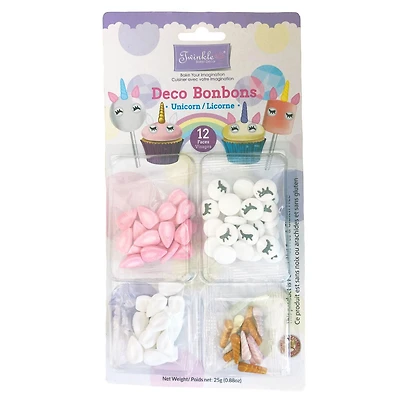Twinkle Deco Kits Unicorns- Baking Decor, Unicorn Deco Kit