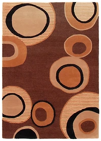 ECARPETGALLERY Timeless Dark Brown Rug 5'3" x 7'7"
