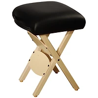 Master Massage Wooden Folding Massage Stool, Black