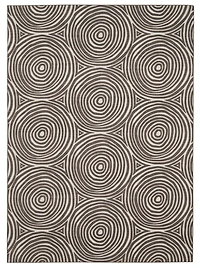 Outdoor Washable Ocoee Ivory & Brown 7' x 9' Area Rug