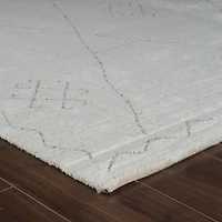 Tapis d'interieur abstrait Rug Branch Casa, beige creme, boheme - Salon, chambre, salle a manger et cuisine<br>