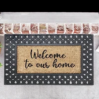 IH Casa Decor Rubber & Natural Fibers Mat Welcome To Our Home