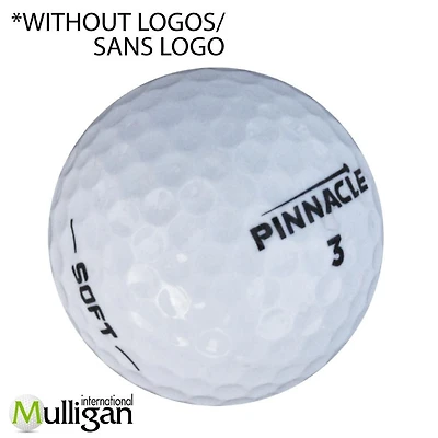 Mulligan - 48 Pinnacle Soft 5A Pristine Recycled Used Golf Balls, White
