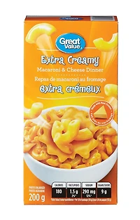 Great Value Extra Creamy Macaroni and Cheese Dinner