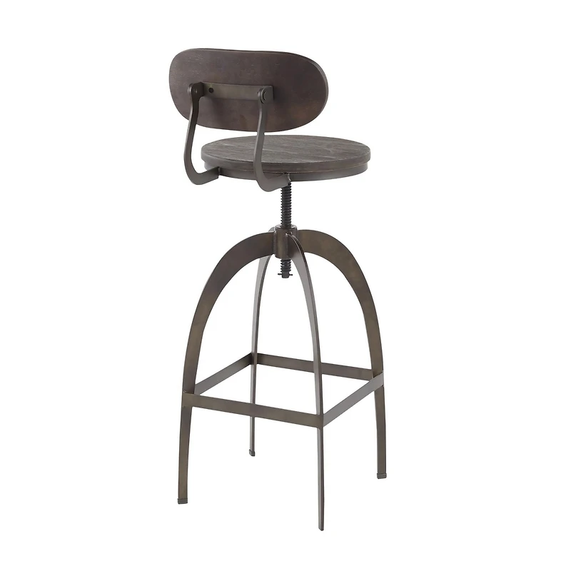 Dakota Industrial Barstool by LumiSource