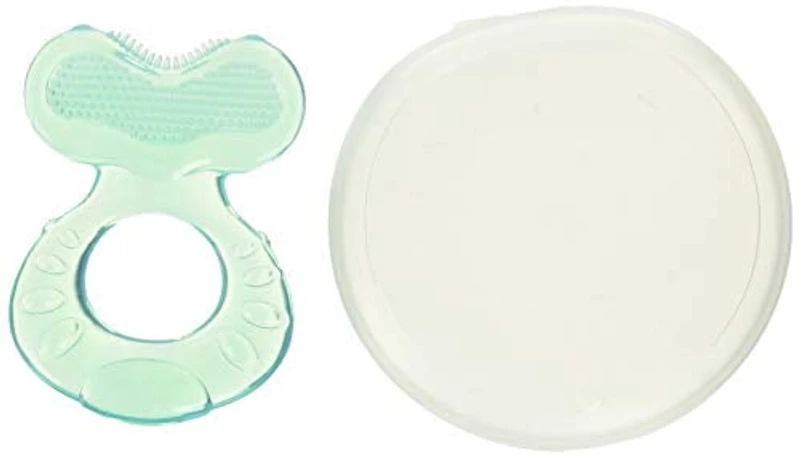 Jouet de dentition Teethe-eez de Nûby™, Surface Unique du Jouet de Dentition Ultrasouple Soulage les Gencives Delicates de Bébé - Vert Pour les enfants de 3 mois +