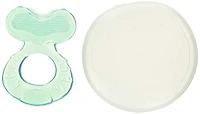 Jouet de dentition Teethe-eez de Nûby™, Surface Unique du Jouet de Dentition Ultrasouple Soulage les Gencives Delicates de Bébé - Vert Pour les enfants de 3 mois +