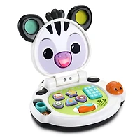 VTech Baby Lil’ Zebra Laptop Interactive Activity Toy for Infants - French Version
