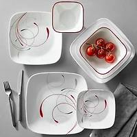 Assiette à dîner CorelleMD Carrée, 27 cm/9 po