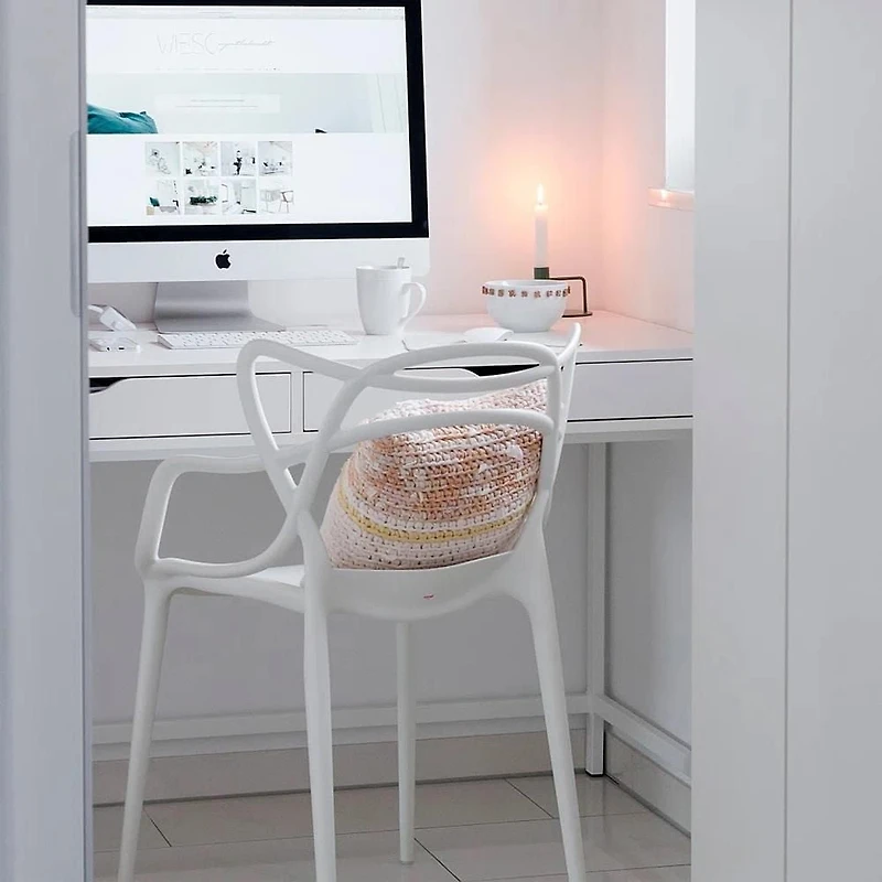 Heavenly Collection Plastic Dining Chair for Dining Area