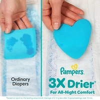 Couches Pampers Swaddlers Overnight, format Super S3 à S7 Tailles 3-7, 66-36 couches