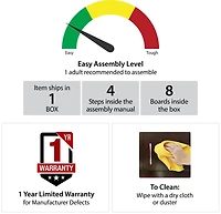 Meuble télé Parsons pour téléviseurs jusqu'à 65 po