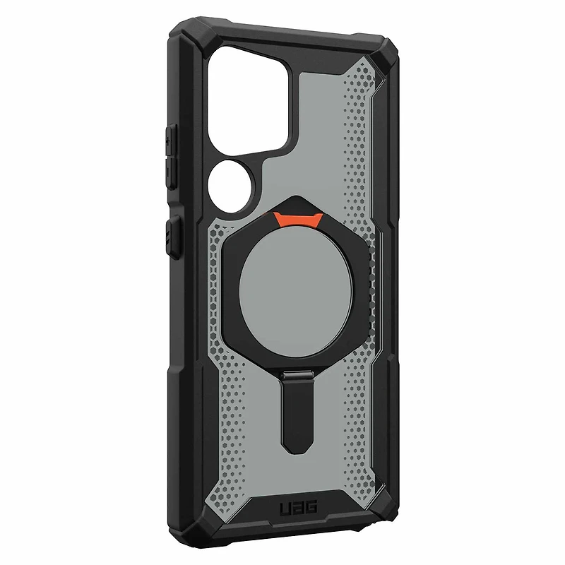 UAG Plasma XTE Rugged Kickstand Case Black/Orange for Samsung Galaxy S25 Ultra