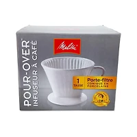 Infuseur à café conique Pour-Over de Melitta en porcelaine